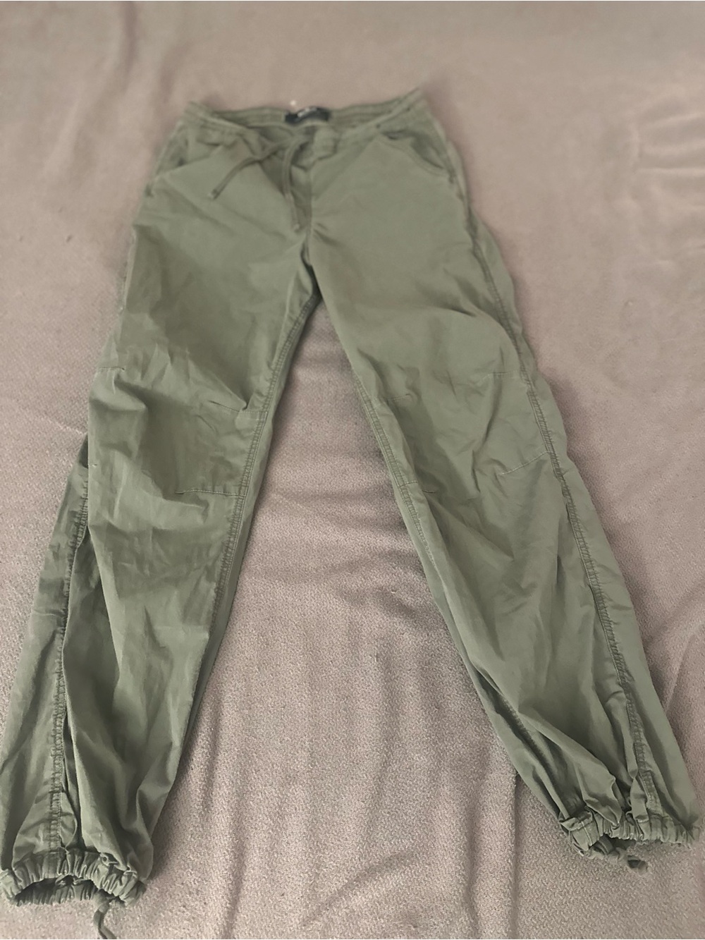 Hollister Olive Drawstring Jogger Pants